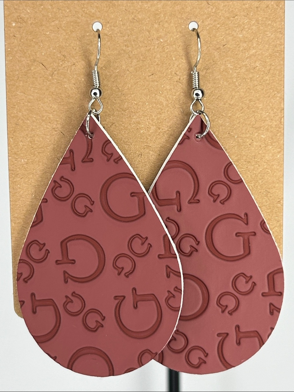 Faux Leather Dangle Earrings Fashion Jewelry